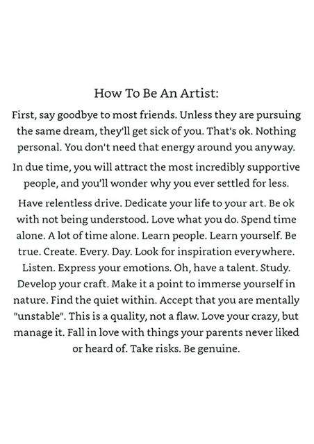 how to be an aritst1